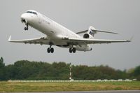 F-GRZD @ LFRB - Canadair  Regional Jet CRJ-70, Take off rwy 25L, Brest-Bretagne Airport (LFRB-BES) - by Yves-Q