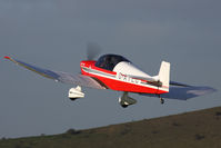 G-AYLC @ EGHA - Departing into the grey! - by Howard J Curtis