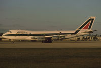 I-DEMY @ KMIA - Alitalia 747-200 - by Andy Graf - VAP
