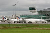 F-GRZL @ LFRB - Canadair Regional Jet CRJ702, Boarding area, Brest-Bretagne Airport (LFRB-BES) - by Yves-Q