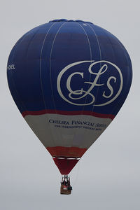 G-CHEL - At the 2013 Icicle Balloon Meet, Savernake Forest, Wilts. 'Chelsea Financial Services'. - by Howard J Curtis