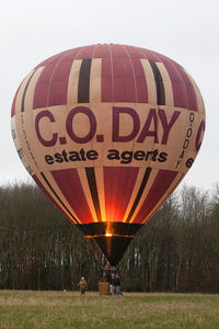 G-ODAY - At the 2013 Icicle Balloon Meet, Savernake Forest, Wilts. 'C.O.Day'/BBML. - by Howard J Curtis
