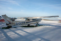G-CCTW @ EGHA - In the snow. - by Howard J Curtis