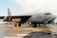 60-0052 @ MHZ - B-52H Stratofortress of 96th Bomb Squadron/2nd Bomb Wing on display at the RAF Mildenhall Air Fete 2000. - by Peter Nicholson