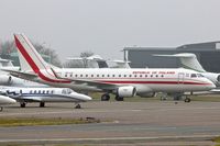 SP-LIG @ EGGW - 2009 Embraer ERJ-175LR, c/n: 17000283 at Luton on the day of the funeral of former UK Prime Minister , Margaret Thatcher - by Terry Fletcher