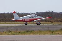 G-AYEE @ EGFH - Visiting Cherokee taxying prior departure on Runway 28.