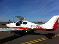 VH-ODM @ YMTG - Just a few days after being brought back to its new home at sunny Mount Gambier in South Australia. This aircraft will TAS at 175 knots at seven to ten thousand feet using just 15 gallons per hour - lean of peak of course and all with the gear down! - by Dr Colin Weatherill