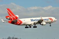 PH-MCW @ EHAM - Martinair MD11 freighter landing in AMS - by FerryPNL