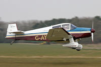 G-AYUT @ EGBR - SAN Jodel DR-1050 Ambassadeur at The Real Aeroplane Club's Spring Fly-In, Breighton Airfield, April 2013. - by Malcolm Clarke