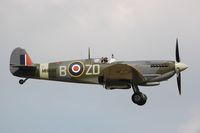 G-ASJV @ EGHR - G-ASJV / MH434/ZD-B (cn CBAF.IX.552), 1943 Spitfire landing in Goodwood. - by FerryPNL