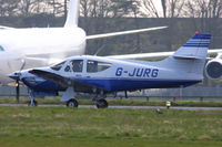 G-JURG @ EGBP - visitor to the Rockwell Commander fly-in at Kemble - by Chris Hall