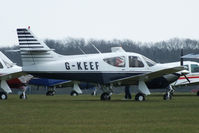 G-KEEF @ EGBP - visitor to the Rockwell Commander fly-in at Kemble - by Chris Hall