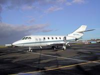 N777FC @ CAX - Falcon 200 visiting Carlisle in December 2005. - by Peter Nicholson