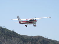 N52989 @ SZP - 1974 Cessna 182P SKYLANE, Continental O-470-S 230 Hp, takeoff climb Rwy 22 - by Doug Robertson
