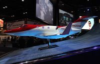 N420HM - Large scale model with working lights of Honda Jet at Orange County Convention Center Orlando for NBAA - by Florida Metal