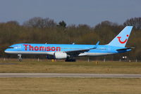 G-OOBG @ EGCC - Thomson - by Chris Hall