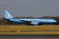 A6-EYE @ EGCC - Etihad logo jet in full Manchester City FC colour scheme - by Chris Hall