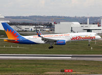 G-LSAC @ LFBO - Landing rwy 14R in Jet2 Holidays c/s - by Shunn311