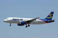 N602NK @ DFW - Spirit Airlines landing at DFW Airport - by Zane Adams