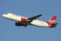 N628VA @ DFW - Virgin Airlines departing DFW Airport - by Zane Adams