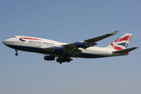 G-BNLS @ EGLL - British Airways, on approach to runway 27L. - by Howard J Curtis