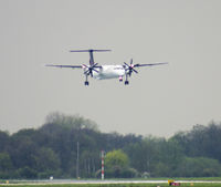 G-ECOI @ EDDV - Approaching Runway 09L Hannover (EDDV). - by Derek Flewin