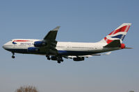 G-CIVB @ EGLL - British Airways, on approach to runway 27L. - by Howard J Curtis