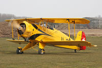G-AXMT @ EGBR - Doflug Bu-133C Jungmeister at The Real Aeroplane Company's Spring Fly-In, Breighton Airfield, April 2013. - by Malcolm Clarke