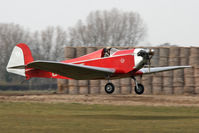 G-AEXT @ EGBR - Dart Kitten II at The Real Aeroplane Club's Spring Fly-In, Breighton Airfield, April 2013. - by Malcolm Clarke