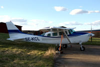 SE-KCL @ ESOW - Cessna 206 parked at Västerås Hässlö airport, Sweden, - by Henk van Capelle