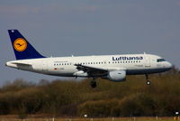 D-AIBE @ EGCC - Lufthansa - by Chris Hall