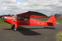 G-BEAH @ EGBR - Auster J-2 Arrow at The Real Aeroplane Club's May-hem Fly-In, Breighton Airfield, May 2013. - by Malcolm Clarke