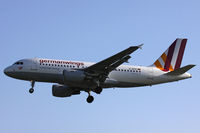 D-AKNT @ EGLL - Germanwings (new colours), on approach to runway 27L. - by Howard J Curtis