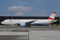 OE-LBB @ LOWW - Austrian Airlines Airbus 321 with Tyrolean sticker - by Dietmar Schreiber - VAP