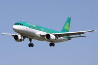 EI-DEB @ EGLL - 'St Nathy'. Aer Lingus, on finals for runway 27L. - by Howard J Curtis