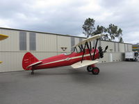 N66711 @ SZP - 1941 Boeing Stearman IB75A, Jacobs R755B2 275 Hp upgrade, on Aviation Museum of Santa Paula display ramp - by Doug Robertson