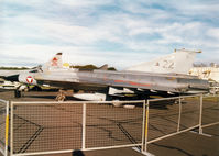 22 @ EGQL - Saab J-35OE Draken, callsign Dragon 90, of Austrian Air Force's 2 Staffel on display at the 2000 RAF Leuchars Airshow. - by Peter Nicholson