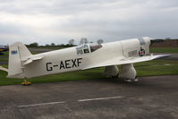 G-AEXF @ EGBR - Percival E-2H Mew Gull at The Real Aeroplane Club's May-hem Fly-In, Breighton Airfield, May 2013. - by Malcolm Clarke