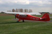 G-BEAH @ EGBR - Auster J-2 Arrow at The Real Aeroplane Club's May-hem Fly-In, Breighton Airfield, May 2013. - by Malcolm Clarke