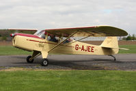G-AJEE @ EGBR - Auster J-1 Autocrat at The Real Aeroplane Club's May-hem Fly-In, Breighton Airfield, May 2013. - by Malcolm Clarke