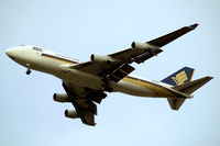 9V-SFG @ EGLL - Boeing 747-412F [26558] (Singapore Airlines Cargo) Home~G 24/09/2009 - by Ray Barber