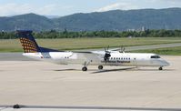 D-ADHT @ LOWG - Lufthansa Regional (Augsburg Airways) De Havilland Canada DHC-8-402Q - by Andi F