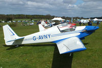 G-AVNY @ EGHP - at the LAA Microlight Trade Fair, Popham - by Chris Hall