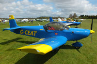 G-CEAT @ EGHP - at the LAA Microlight Trade Fair, Popham - by Chris Hall