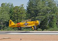 N7522U @ GOO - Landing at Nevada County Air Park, Grass Valley, CA after participating in a Fly By in honor of Lyman Gilmore, an early aviator based in Grass Valley. Gilmore claimed to have flown before the Wright Brothers. - by Phil Juvet