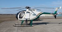 N500TN @ KAXN - Hughes 369D on the ramp. - by Kreg Anderson