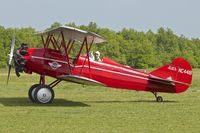 N4418 @ LFFQ - 1928 Curtiss Wright TRAVEL AIR 4000, c/n: 378 at 2013 La Ferte Alais - by Terry Fletcher