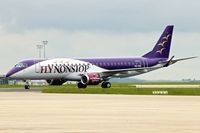 PH-FNS @ LFPG - FlyNonStop / Denim Air's 2013 Embraer ERJ 190-200 IGW, c/n: 1900616 at Paris CDG - by Terry Fletcher