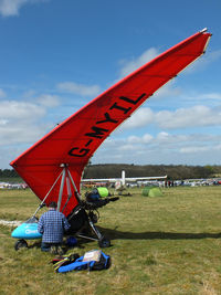 G-MYIL @ EGHP - at the LAA Microlight Trade Fair, Popham - by Chris Hall