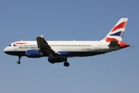 G-EUUV @ EGLL - British Airways, on approach to runway 27L. - by Howard J Curtis